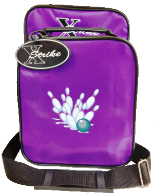Xstrike Bowling Pin 1 Ball Bag Purple