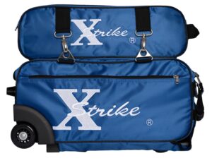 XStrike 2 Ball Tote Locker Roller Bowling Bag Must See Blue